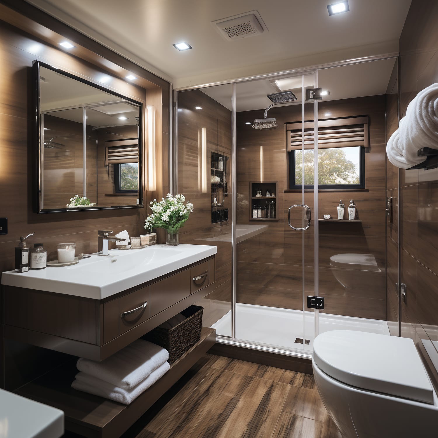 Representative finished bathroom inspiration