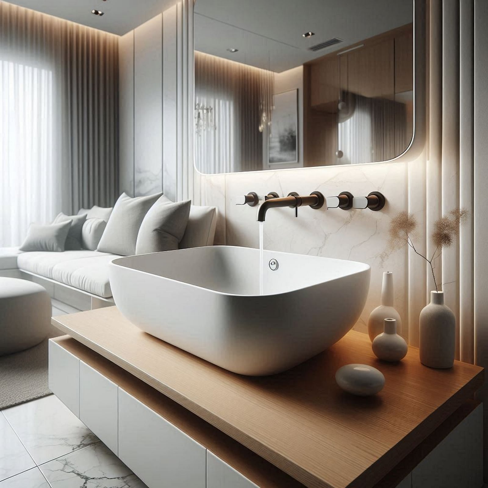 Vanities, sinks & storage inspiration for a residential bathroom