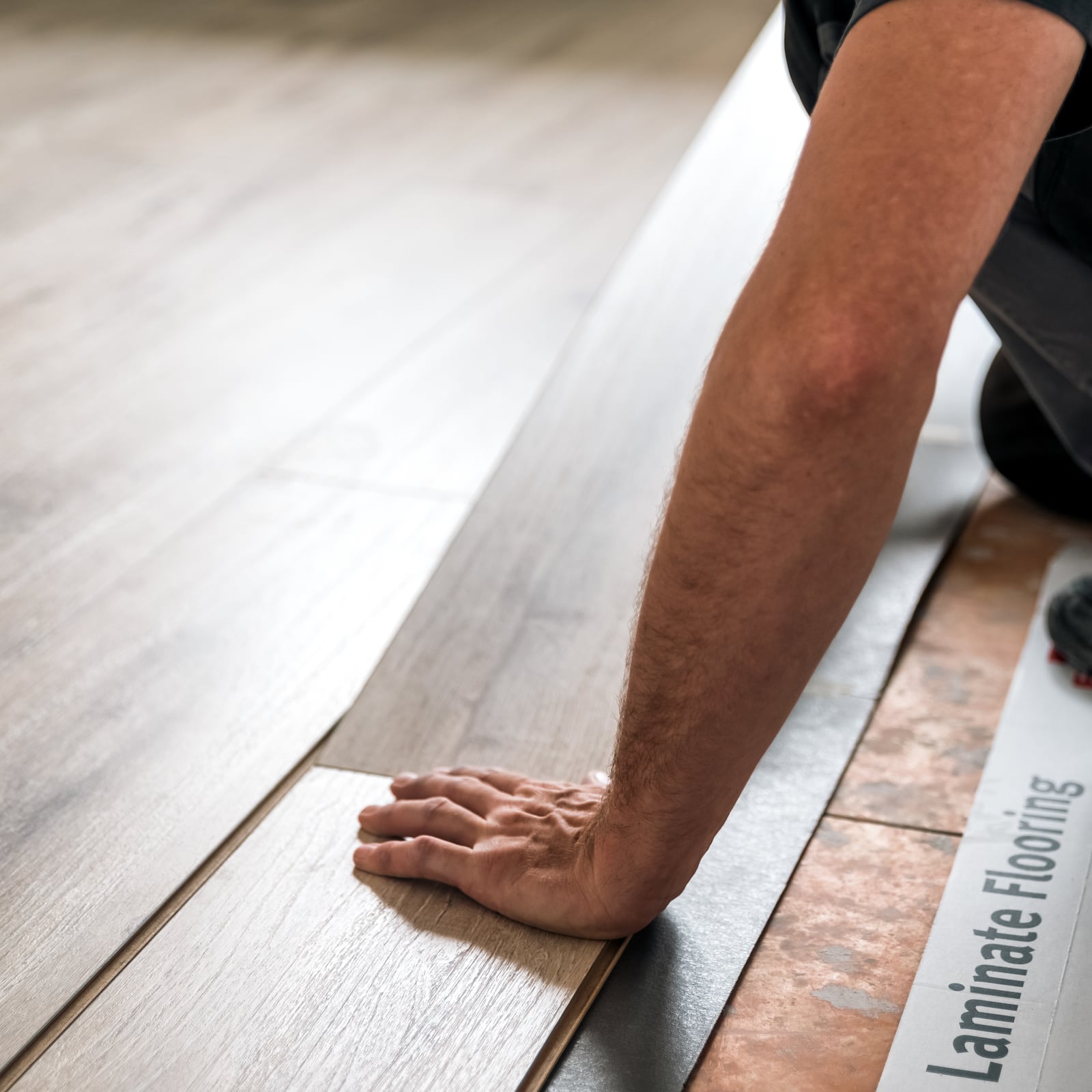 Deck installation in a residential outdoor setting