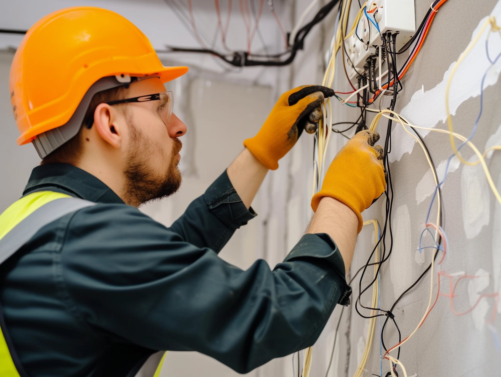 TINSA USA personnel completing residential electrical and lighting work