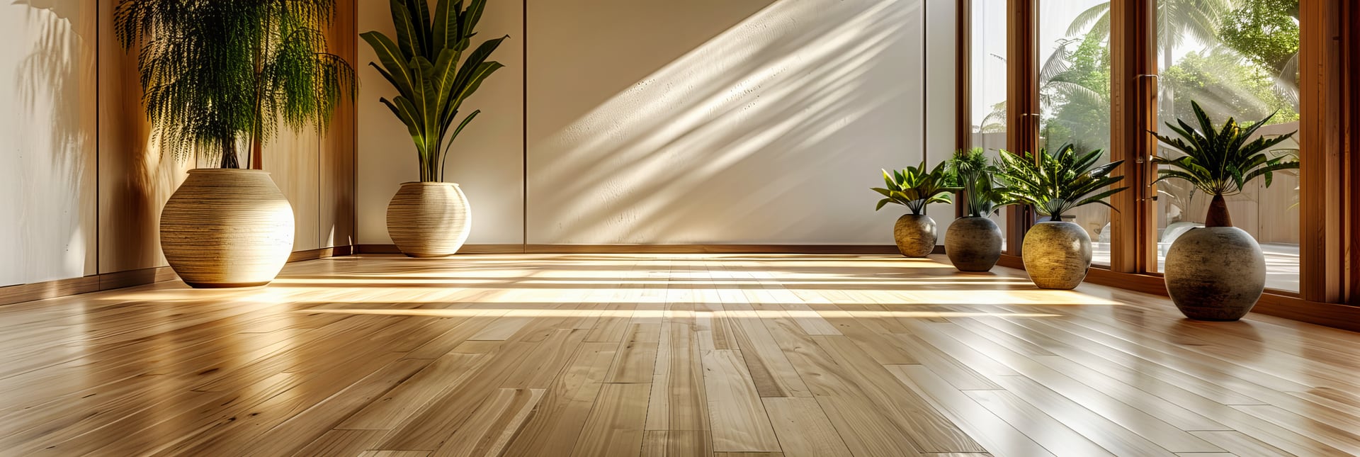 Refined residential interior representing new flooring