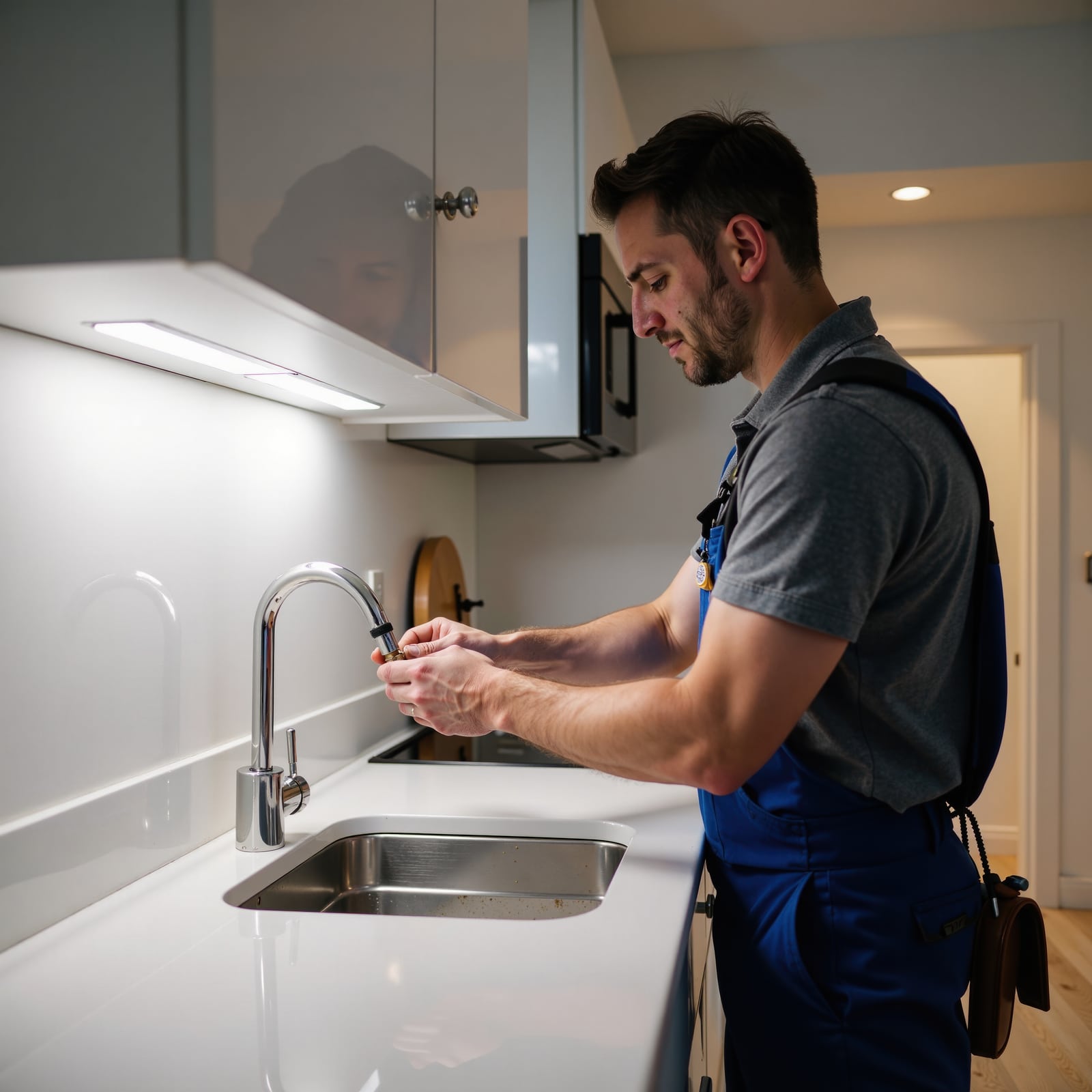 Kitchen & bathroom plumbing in a residential setting